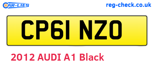 CP61NZO are the vehicle registration plates.