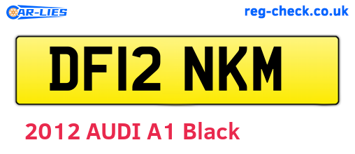 DF12NKM are the vehicle registration plates.