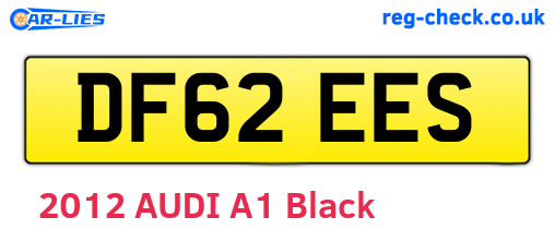 DF62EES are the vehicle registration plates.