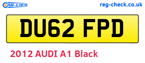 DU62FPD are the vehicle registration plates.