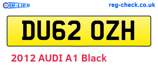 DU62OZH are the vehicle registration plates.