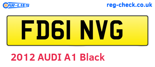 FD61NVG are the vehicle registration plates.