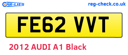 FE62VVT are the vehicle registration plates.