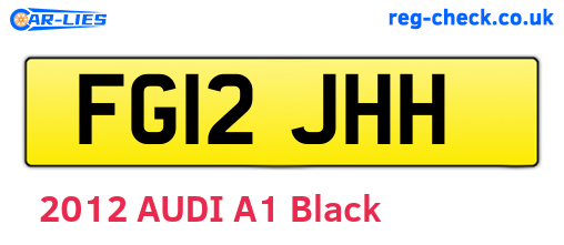 FG12JHH are the vehicle registration plates.