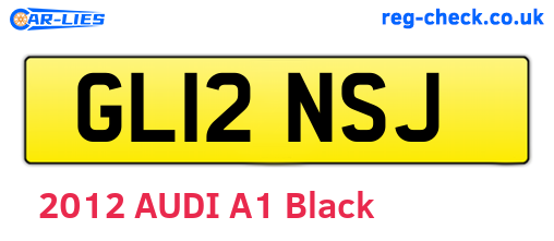 GL12NSJ are the vehicle registration plates.