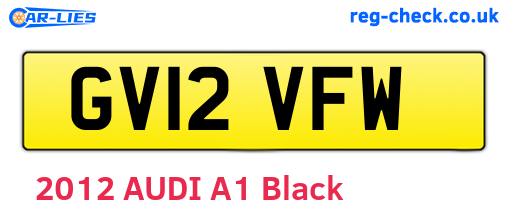 GV12VFW are the vehicle registration plates.