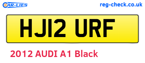 HJ12URF are the vehicle registration plates.