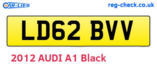 LD62BVV are the vehicle registration plates.