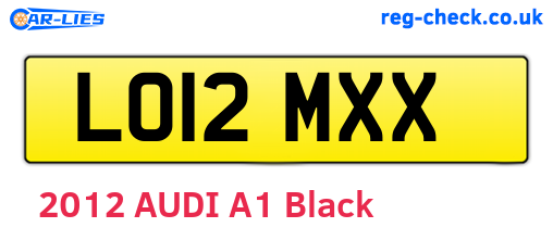 LO12MXX are the vehicle registration plates.