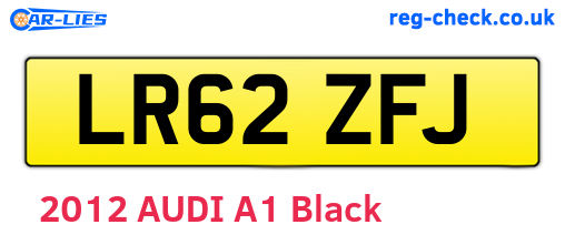 LR62ZFJ are the vehicle registration plates.