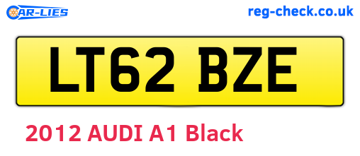 LT62BZE are the vehicle registration plates.