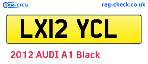 LX12YCL are the vehicle registration plates.