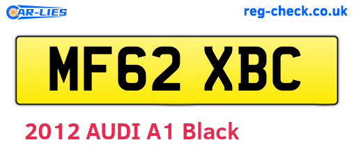 MF62XBC are the vehicle registration plates.