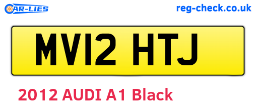 MV12HTJ are the vehicle registration plates.