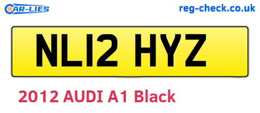 NL12HYZ are the vehicle registration plates.