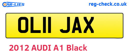 OL11JAX are the vehicle registration plates.