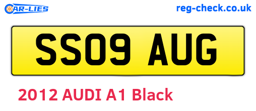 SS09AUG are the vehicle registration plates.