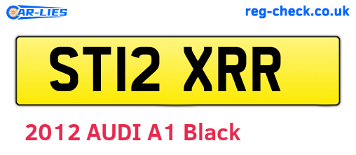 ST12XRR are the vehicle registration plates.