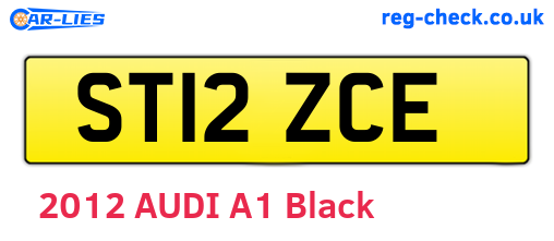 ST12ZCE are the vehicle registration plates.