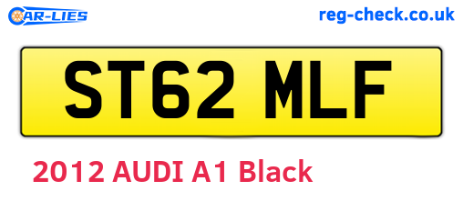 ST62MLF are the vehicle registration plates.