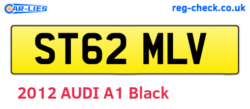 ST62MLV are the vehicle registration plates.