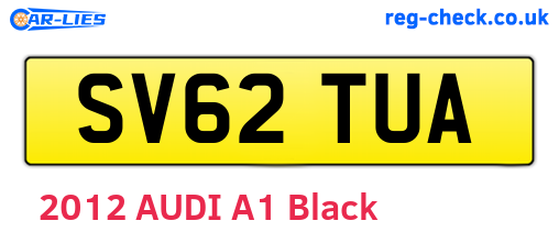 SV62TUA are the vehicle registration plates.