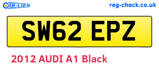 SW62EPZ are the vehicle registration plates.