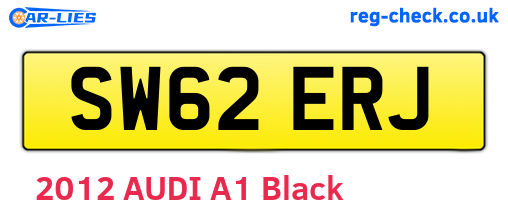 SW62ERJ are the vehicle registration plates.