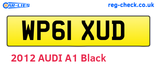 WP61XUD are the vehicle registration plates.