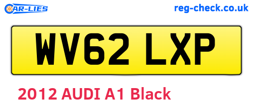 WV62LXP are the vehicle registration plates.