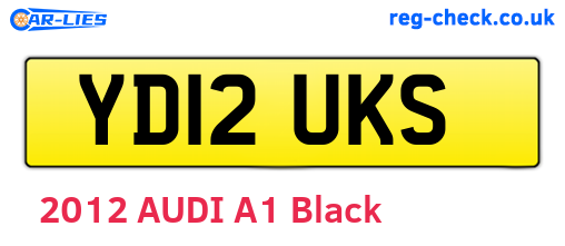 YD12UKS are the vehicle registration plates.