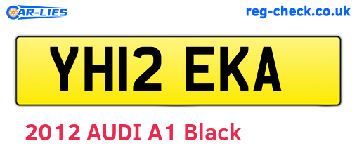 YH12EKA are the vehicle registration plates.