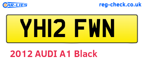 YH12FWN are the vehicle registration plates.