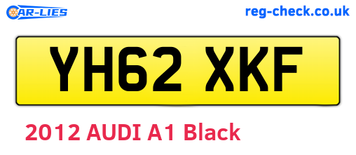 YH62XKF are the vehicle registration plates.