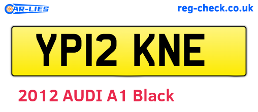 YP12KNE are the vehicle registration plates.