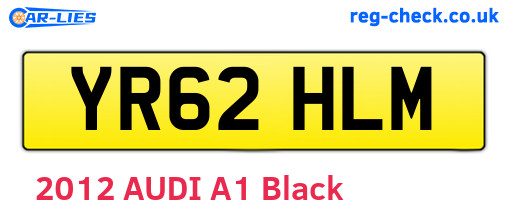 YR62HLM are the vehicle registration plates.