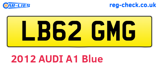 LB62GMG are the vehicle registration plates.