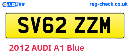SV62ZZM are the vehicle registration plates.