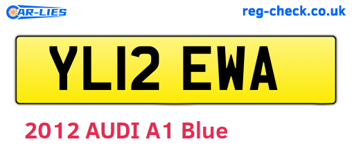 YL12EWA are the vehicle registration plates.