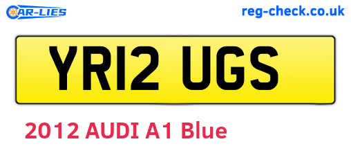 YR12UGS are the vehicle registration plates.