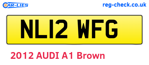 NL12WFG are the vehicle registration plates.