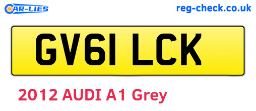 GV61LCK are the vehicle registration plates.