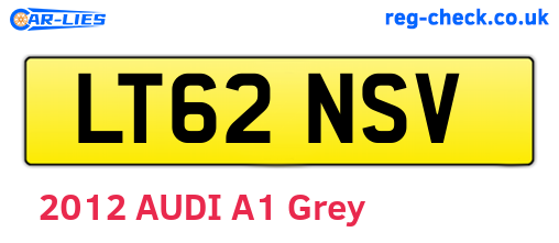 LT62NSV are the vehicle registration plates.
