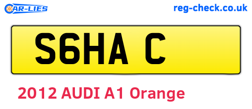 S6HAC are the vehicle registration plates.