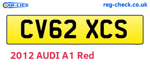 CV62XCS are the vehicle registration plates.