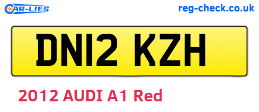 DN12KZH are the vehicle registration plates.