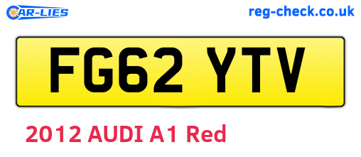 FG62YTV are the vehicle registration plates.