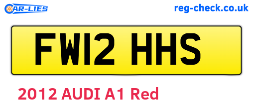 FW12HHS are the vehicle registration plates.