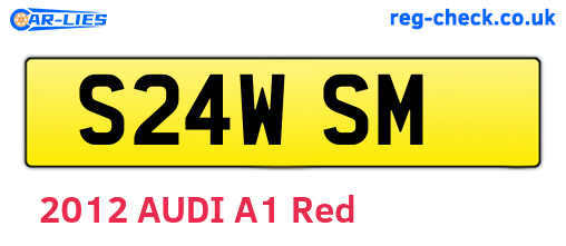 S24WSM are the vehicle registration plates.