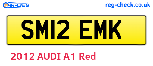 SM12EMK are the vehicle registration plates.